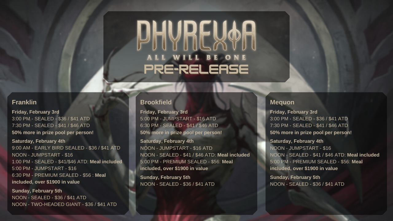 MTG - Phyrexia: All Will Be One - Prerelease — Game Universe